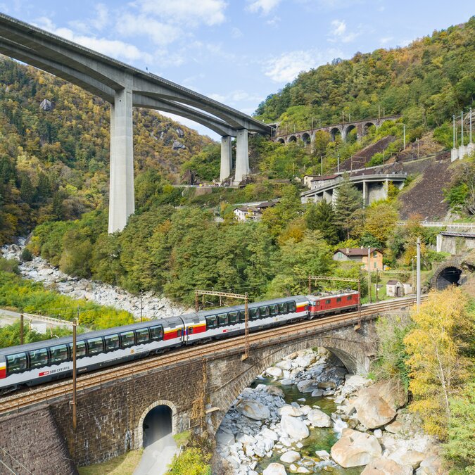 Le Gothard Panorama Express à Biaschina | © SBB CFF FFS; Dario Häusermann