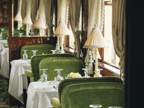 Dining car of the Venice Simplon-Orient-Express | © Belmond