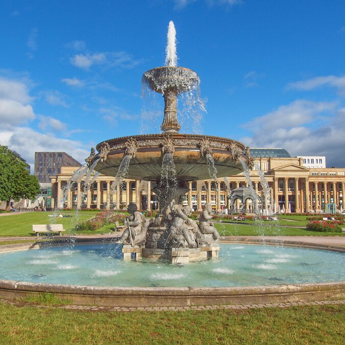 The Schlossplatz (Castle square) in Stuttgart, Germany | © Shutterstock 125916494